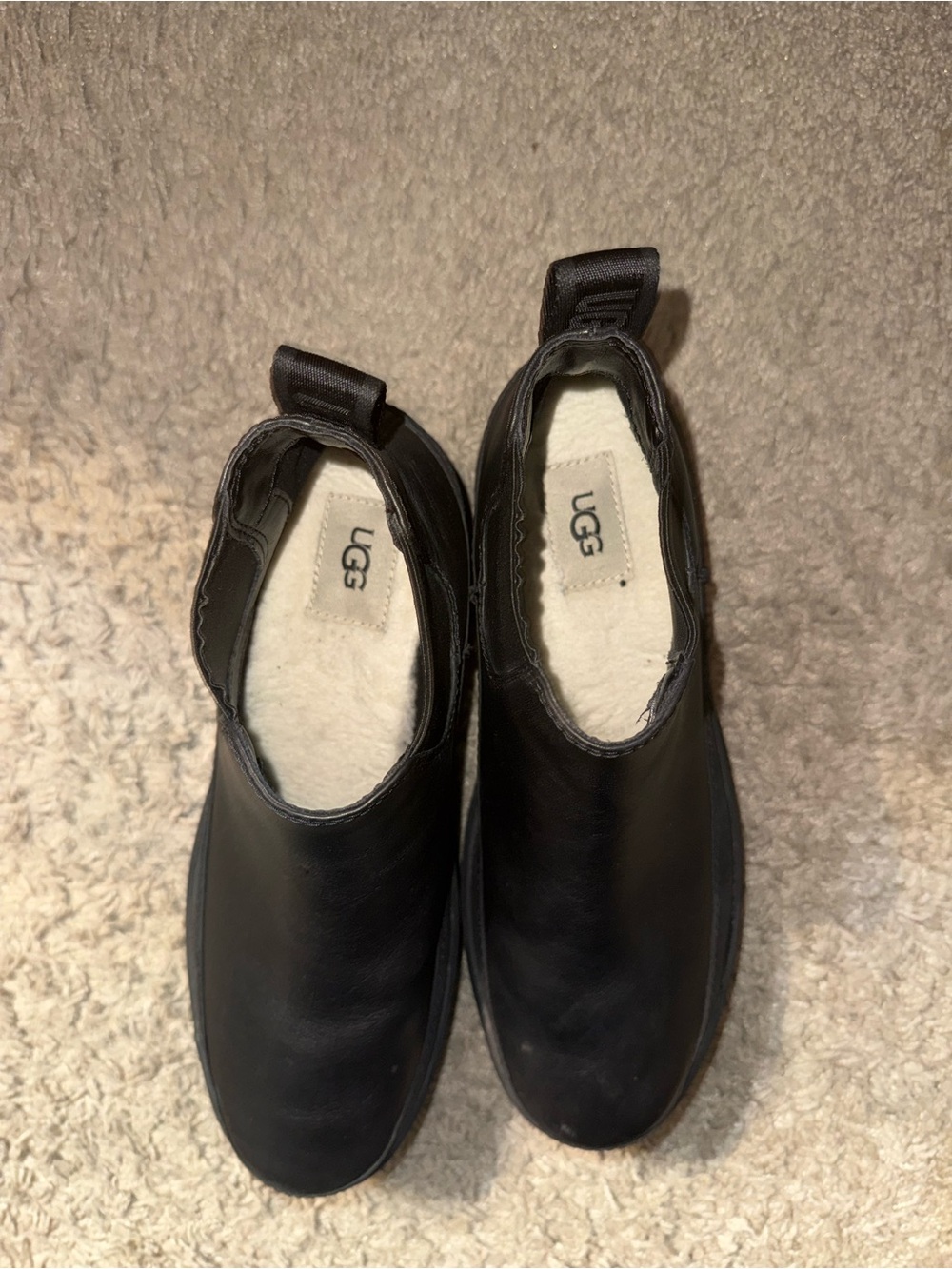 UGG Women’s Merina Plataform Leather Slip-On Boots